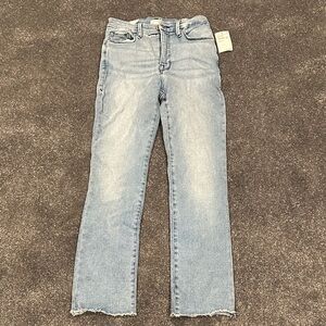 NWT Good American Straight Leg Denim Light Wash Women’s Straight-Leg Jeans